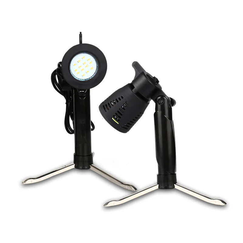 2pcs 5500K or 3800K Small Spot Light 45W 14PCS LED Photography Studio