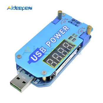 

15W 2A DC-DC USB Adjustable Power Supply Voltage Regulator 5V to 3.3V 12V 24V 30 CC CV Step Up Down Buck Boost Converter Adapter