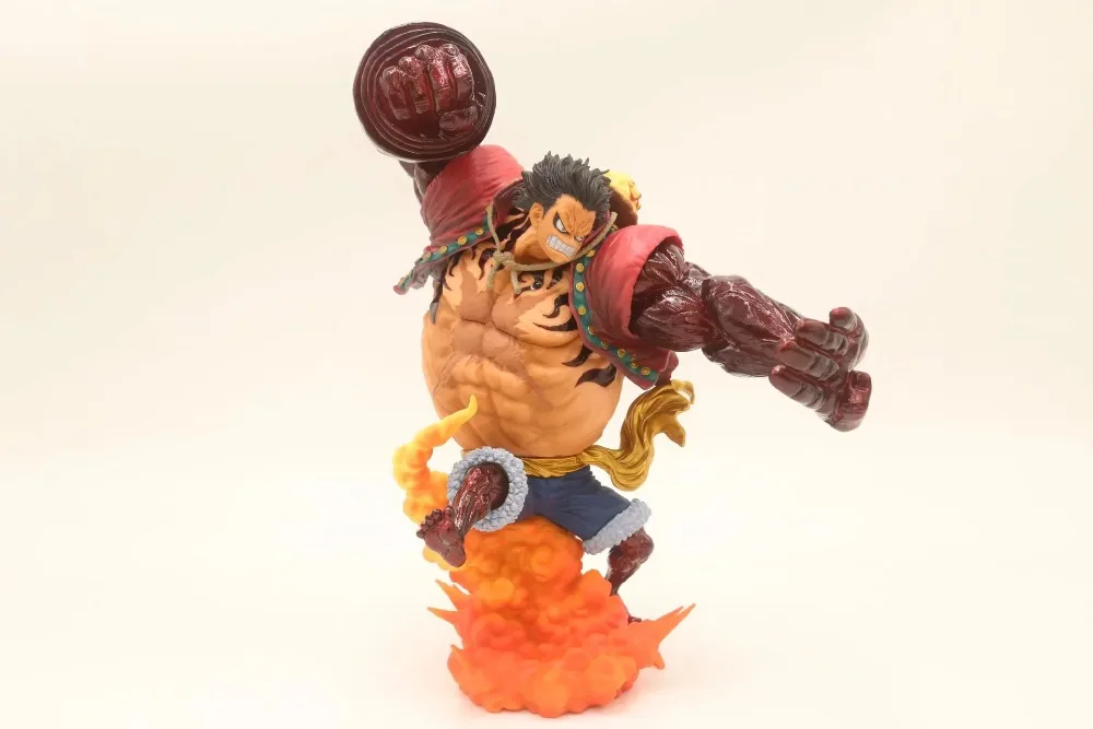 

Huong Anime 25CM One Piece Monkey D Luffy Gear 4 Kong Gun Grimson Color Ver PVC Figure Collectible Model Toys Dolls Gift