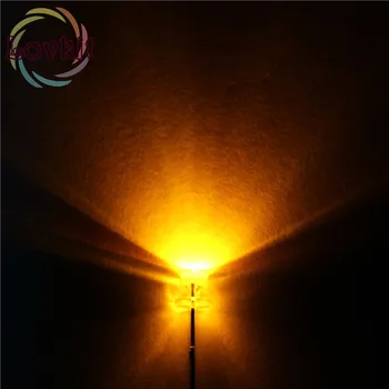 

100pcs High Quality 3MM Flat Top Yellow leds Urtal Bright Wide Angle light Emitting Diode Electronic Components Retail Wholesale