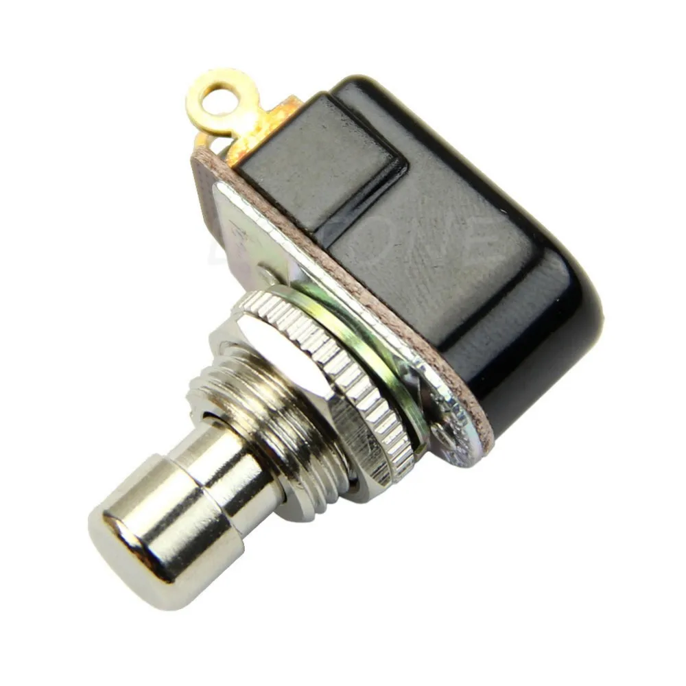 

Guitar Accessories 1Pc Electric Guitar SPST Momentary Soft Touch Push Button Stomp Foot Pedal Switch