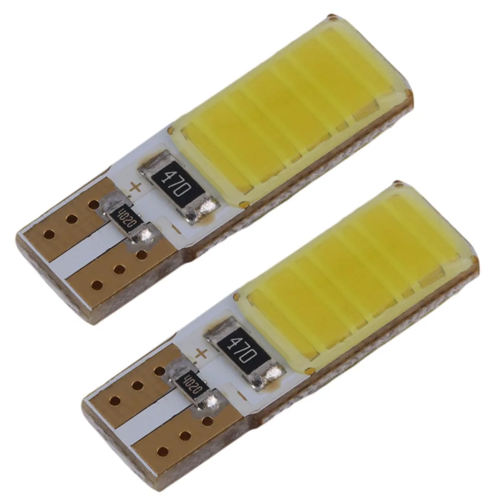 

General 2pcs W5W 194 168 24 LED No Error COB Side Lamp Wedge Light Bulb Bright Pure White Long lasting Super Bright Low Heat