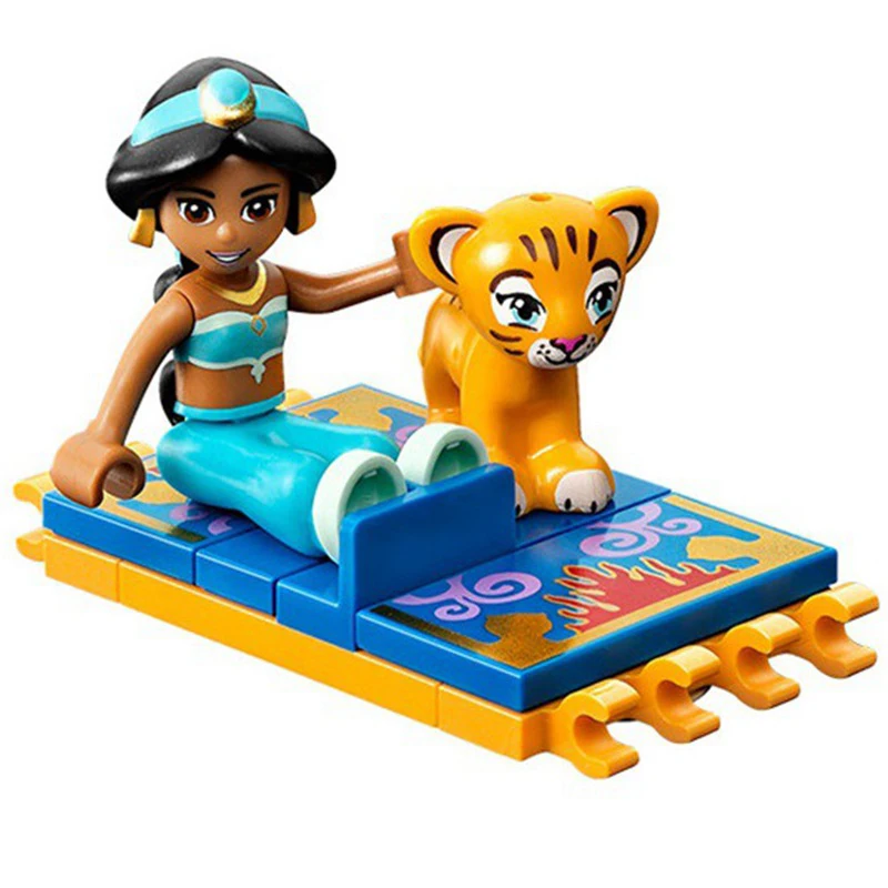 Blocos aladdin princesa jasmine mini blocos Feature : Children Block Educational Blocks Juguetes