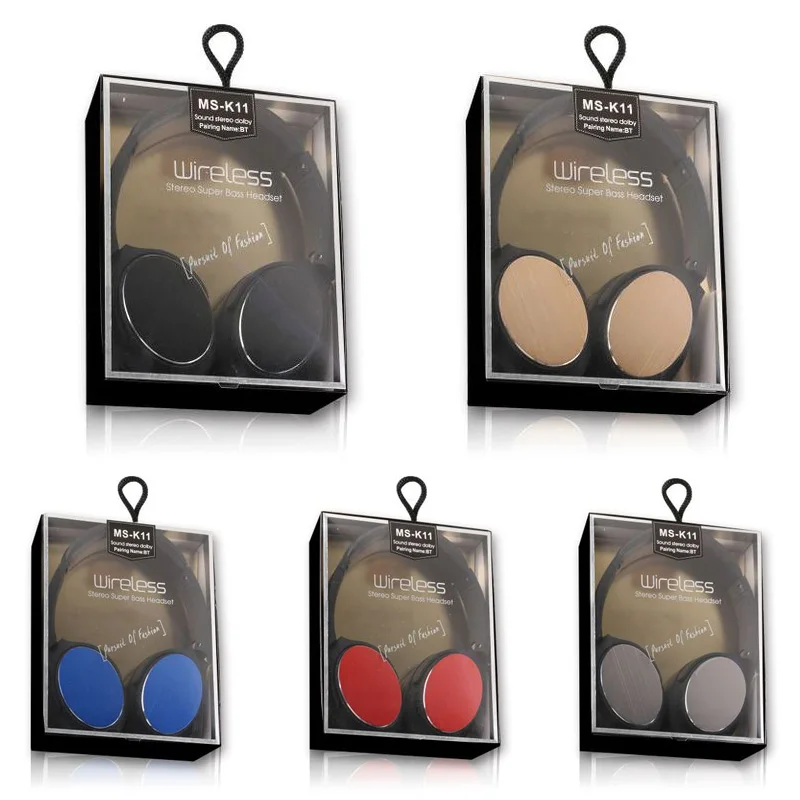 Luxury Metal Bluetooth Headphone Support TF FM Radio Super Bass Headset with Mic bluetooth 5 0 sport earphones for iphone xiaomi