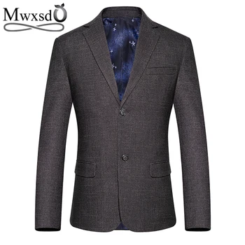 

Mwxsd brand Autumn Men casual business Blazer Suit jacket high quality Men's Fashion Slim fit solid blazer jacket male blazer