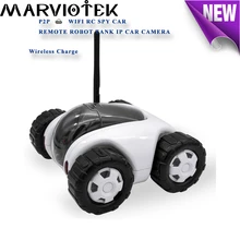 960P IP Camera wi-fi tank robot camera ip surveillance 360 degree wifi cctv camera wireless charge battery phone remote control