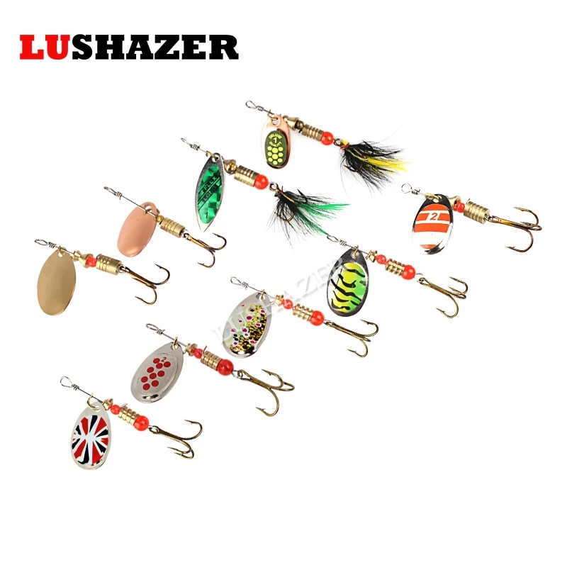 Lushazer سبينيربايت 3 جرام-4.2 جرام ملعقة إغراء الصيد wobblers الكارب الصيد اكسسوارات iscas artificiais الفقرة pesca leurre بيكي الأسماك