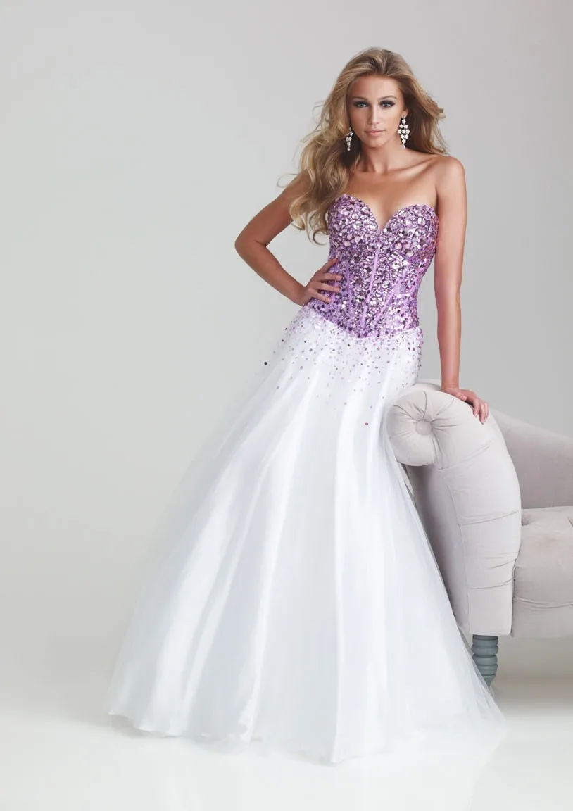 beaded tulle gown