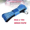 Free shipping 8mm x 15m  synthetic winch line uhmwpe rope with sheath for 4x4 atv utv off-road ► Photo 2/2