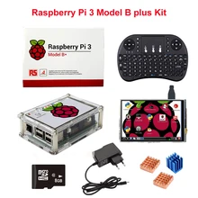 

Raspberry Pi 3+3.5 inch LCD Touch Screen+8G SD Card+Wireless Remote Keyboard+5 layer Case+Heat Sink+Power Adapter