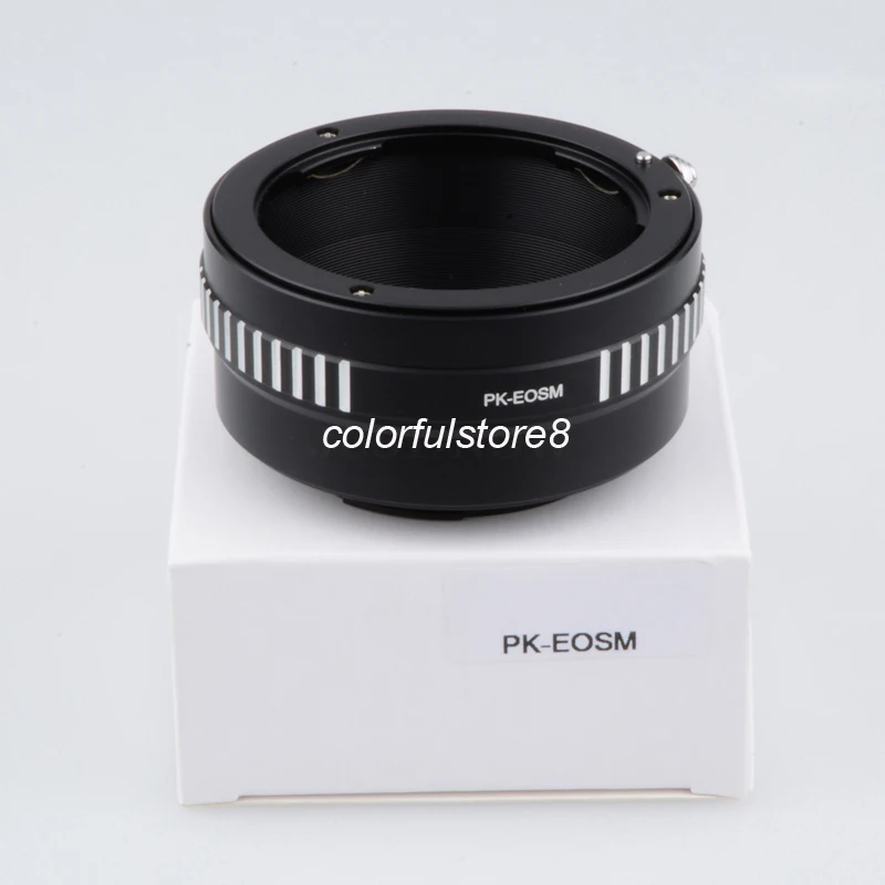 For PK EOSM Lens Adapter Ring For Pentax Mount Lenses to For Canon EOSM EOS M EOS M EF M EFM