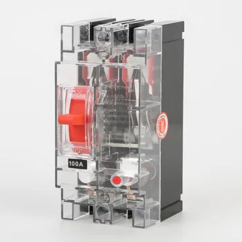 

230-400V DZ15-100T/390 63A 100A moulded case circuit breaker overload protector earth leakage protector 3P 2P FREE SHIPPING