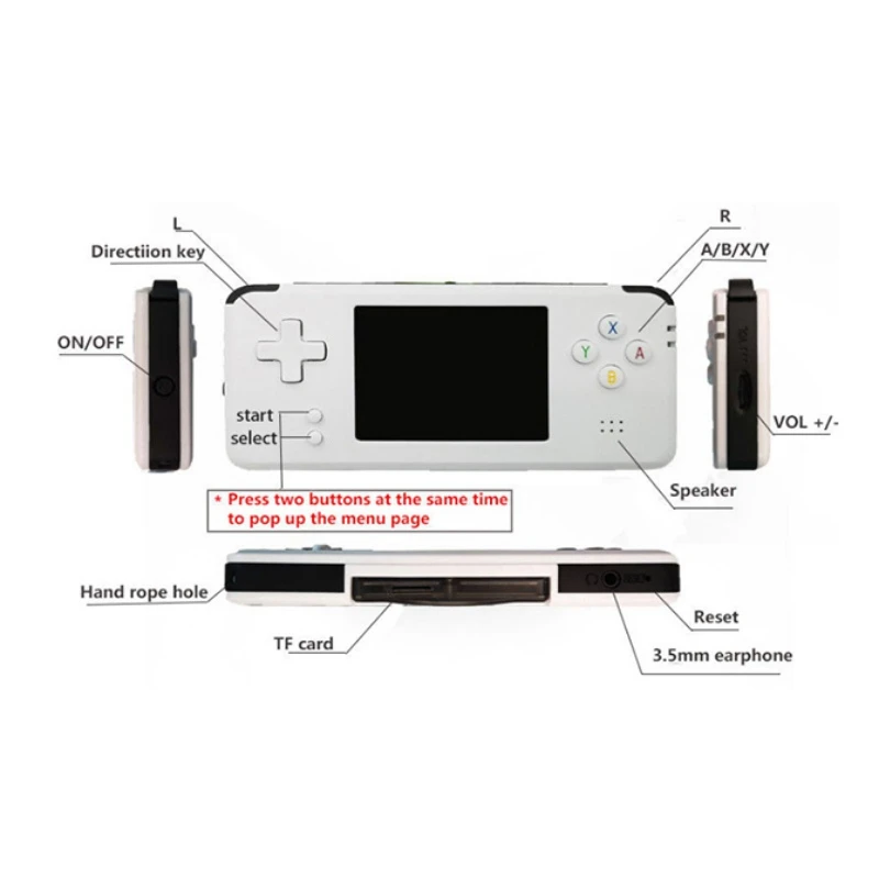 

Newest Video Handheld Game Console Retro 16GB Video Game Retro Handheld Game Player Built-in 3000 Games