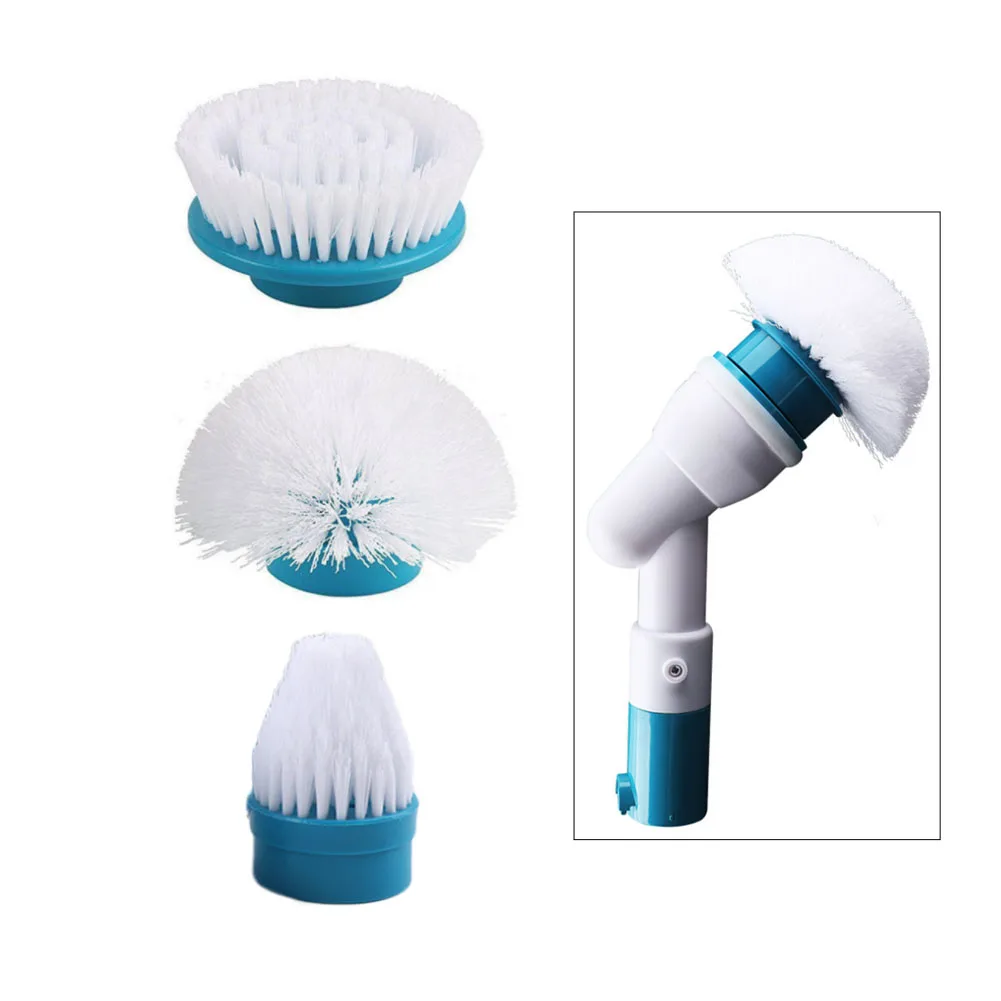 

3pcs/Set Replacement Cleaning Brush Heads Multipurpose Bathroom Tub Shower Walls Floors Cleaning Brush Spin Scrubber Hot J16