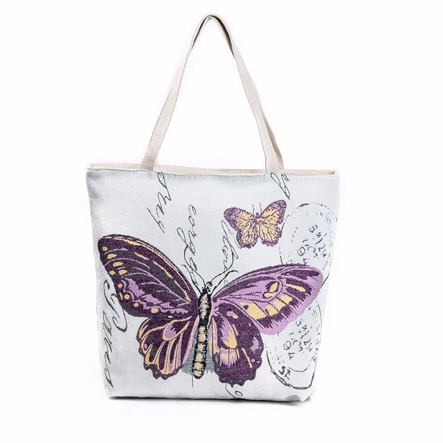 Charming Nice Ocardian Erfly Printed Canvas Tote Casual Beach Charming Nice Ocardian Erfly Printed Canvas Tote Casual Beach Bags Women Ping Bag Handbags Best Gift
