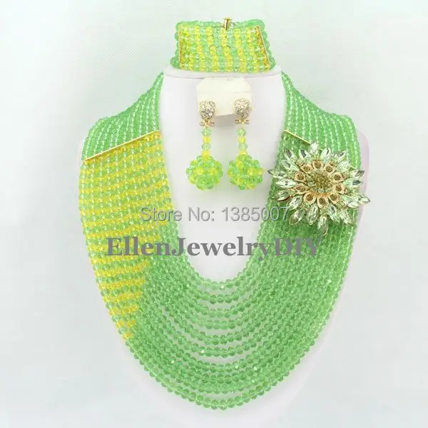 

Чудесные африканские Бусины Ювелирные наборы, африканские Хрустальные Бусины, набор украшений для свадьбы W6963