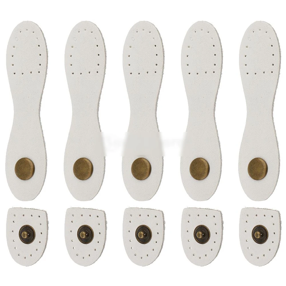 

5PCS Bag Hasp Leather Bag Buckle Buttons Handmade Wallet Card Pack Buckles with Holes for DIY Handbag Notebook Accessories