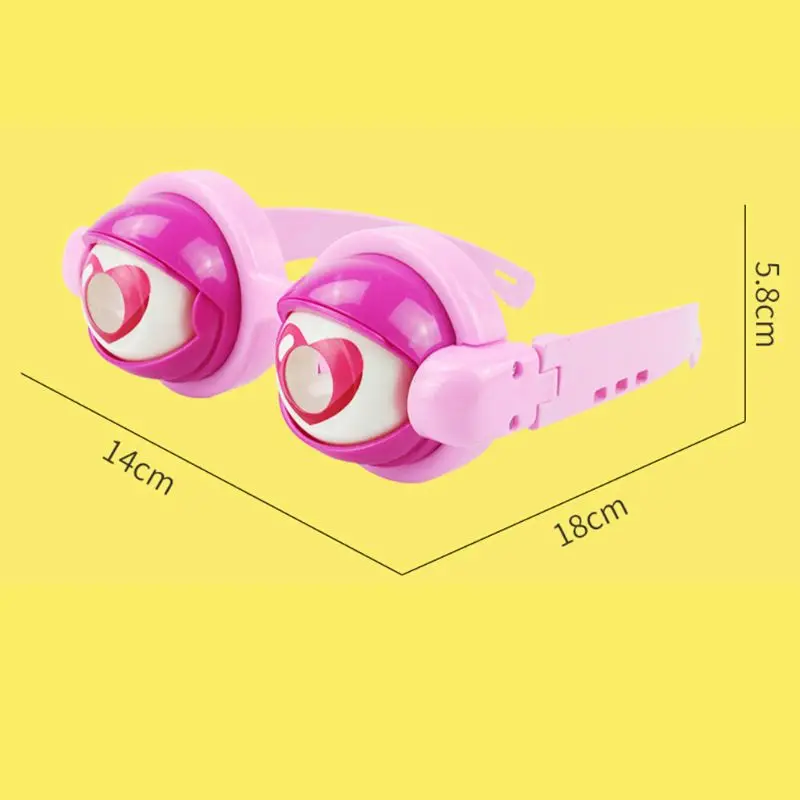 HBB 1PC Kids Novelty Toys Crazy Eyes Funny Glasses Children Toys Creative Boy Girl Game Play Toy Plastic Glasses 4 Colors