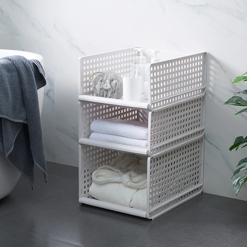 

Detachable Wardrobe Partition Board Creative Clothes Organizer Multifunction Bathroom Kitchen Multi-layer Stackable Storage Rack