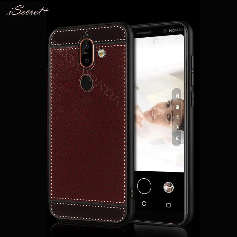 Silicone CaseFor Case Nokia 7 Plus Capa Nokia 7 Plus Cover Leather Texture Soft TPU  For Nokia 7 Plus Case 6.0 inch (15)
