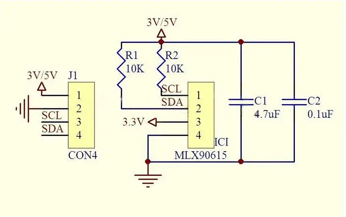 MLX90615 цифровой инфракрасный датчик температуры модуль для Arduino серии GY модуль высокой точности чувствительной электронной печатной платы