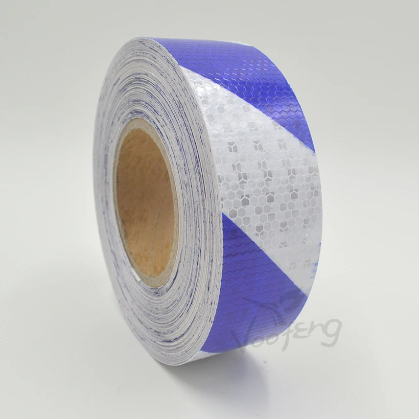 Blue/White Dual color arrow safety self adhesive warning tape with high visibility Free shipping Blue/White Dual color arrow safety self adhesive warning tape with high visibility Free shipping