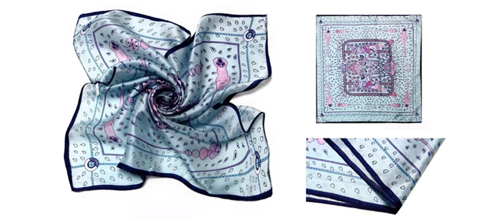 Silk Print Scarf (17)