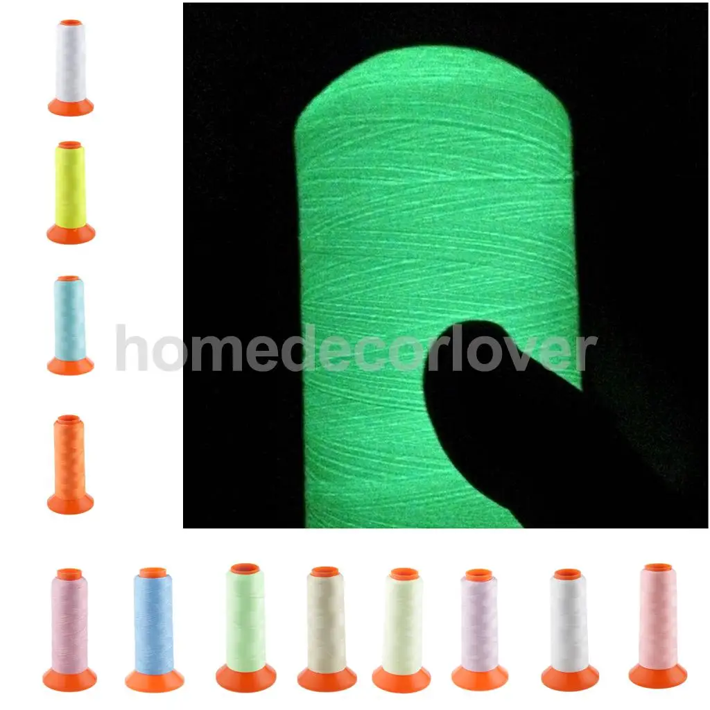 1000M Luminous Glow In The Dark Machine Embroidery/Sewing Thread DIY