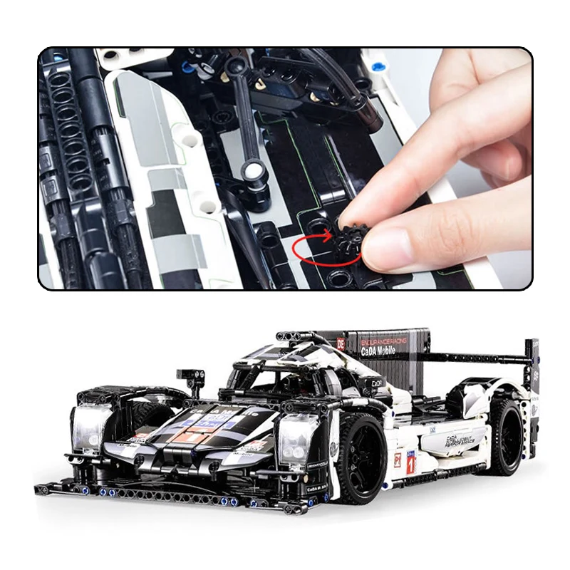 1586 шт. CADA Mobile lepining Techinic Super Racing Cars C61016 MOC Creator City Building Block Bricks Toy совместимая 23018