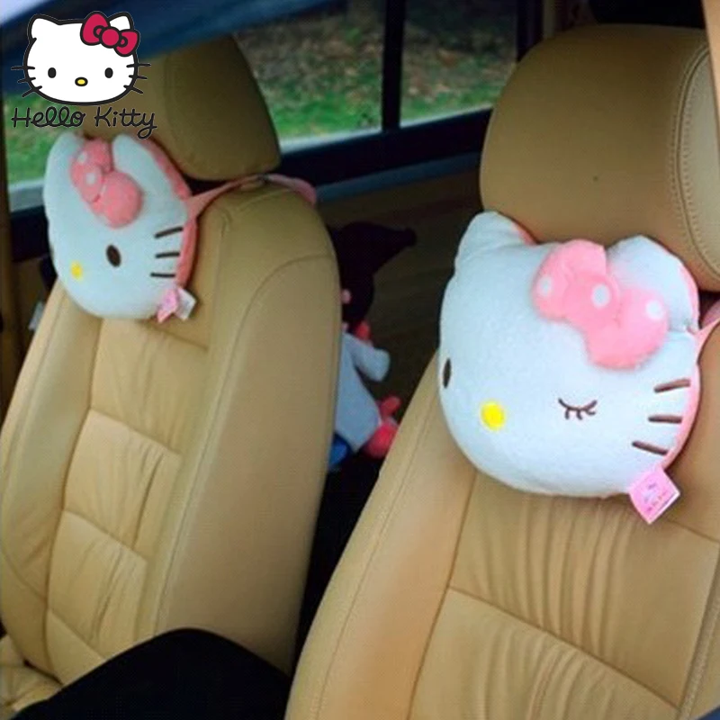 Hello Kitty 2 шт. аксессуары подголовник для автомобиля подушка милый KT розовый авто