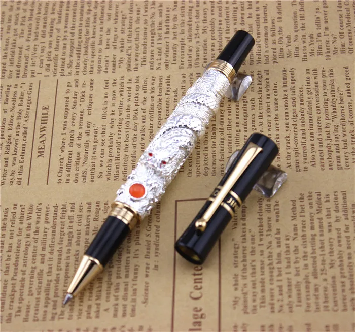 silver JINHAO ballpoint Pen School Office Stationery high quality