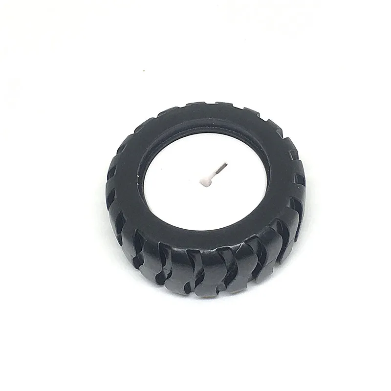 D axle rubber tire robot accessories 43MM tracking car wheel model for N20 reducer motor 3