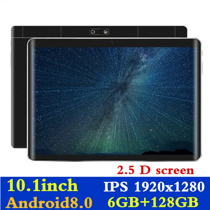 6GB+128GB 10.1 inch 3G4G LTE Tablet pc For Android8.0 Octa Core  PC Tablets 1920*1280 Resolving Power 8MP 8000mAh Office Tablet