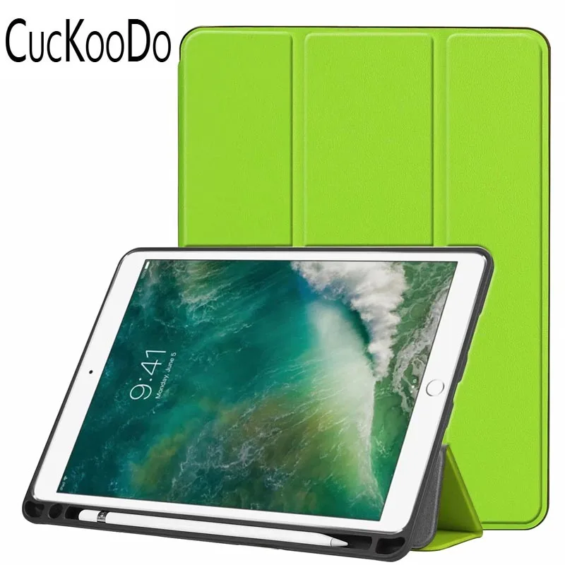 200 шт./лот для iPad Air 3 10,5 "2019 Мягкие гибкие Прорезиненные Trifold Smart Case (3rd Gen) 10,5" 2019