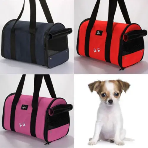 Portable Pet Dog Cat Travel Carrier Case Cage Tent Kennel Bag Crate Size S M L