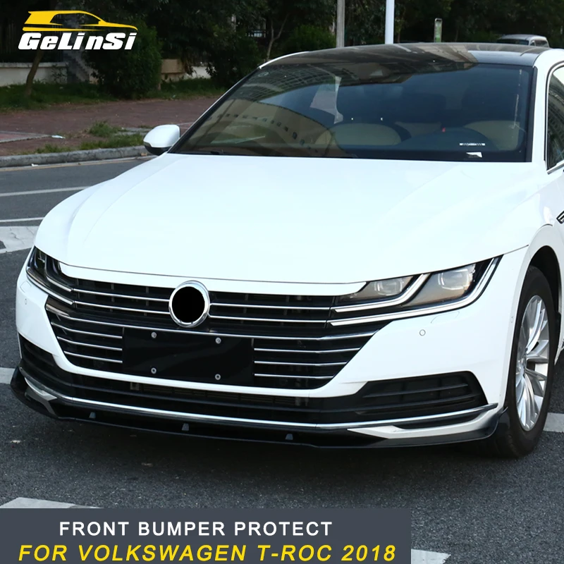 

GELINSI For VW Volkswagen Arteon 2019 Car Styling Front Bumper Fender Protector Cover Trim Frame Pad Board Exterior Parts