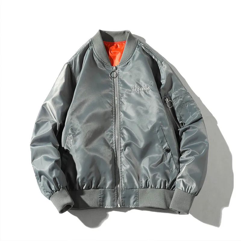 Весенние и осенние классические куртки Yokosuka с вышивкой, гладкие мужские свободные куртки MA1, куртка пилота, пальто-бомбер
