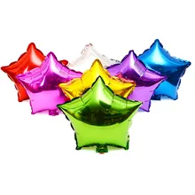 50 шт. 10 дюймов фольги воздушный шар 7 цветов звезда Форма Воздушные шары День рождения/ год/вечерние свадебные украшения воздушные шары для детей