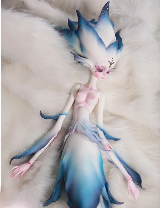 Масштаб 1/3 Обнаженная BJD Feman Elf девушка SD Кукла Смола Модель игрушка подарок не