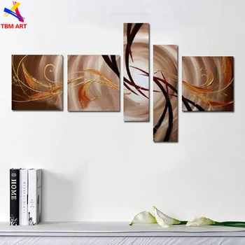 

TBM ART Textured 5PCS Mix Color Large Abstract Handmade Modern Canvas Oil Painting Wall Art Gift No Framed Home Decor JYJLV169