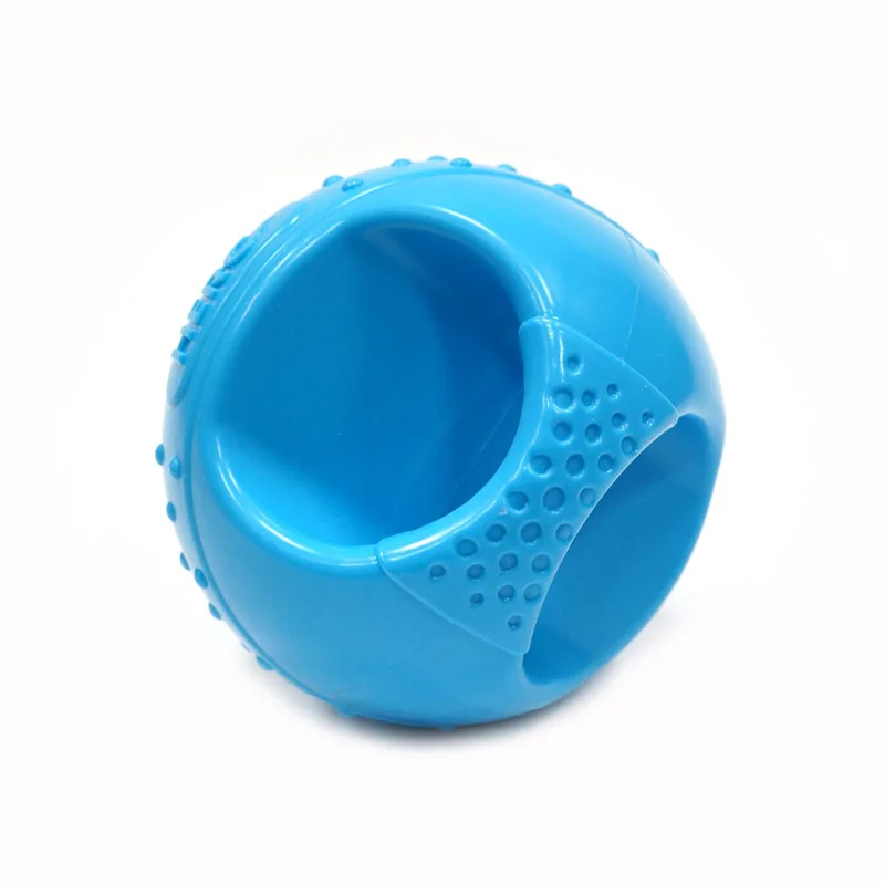 CAITEC Dog Toys Handle Ball with Squeaker Floatable Springy Great for Tossing Chasing Suitable for Interactive