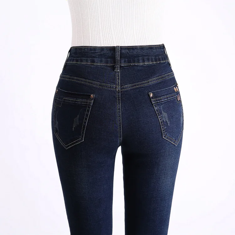 Женские джинсы, тонкие, Femme Pantalona, весенние, прямые, с высокой талией, женские джинсы размера плюс, джинсовая одежда, хлопковые брюки, джинсы
