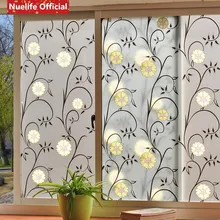 60x300 см Красочный цветочный узор самоклеящаяся пленка «замороженное стекло» гостиная спальня ванная комната для детей офис ПВХ пленка для окон