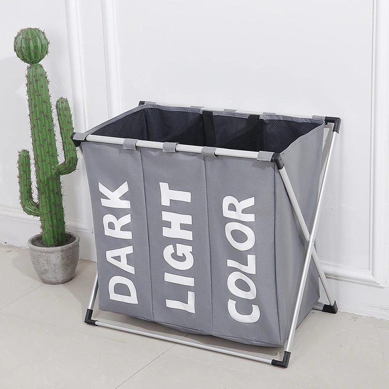 Waterproof laundry basket Separated Oxford hamper toilettas hamper 3