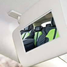 Автомобильное косметическое зеркало для макияжа из нержавеющей стали, солнцезащитный козырек, солнцезащитное зеркало, автомобильное украшение, зеркало, принадлежности для автомобиля