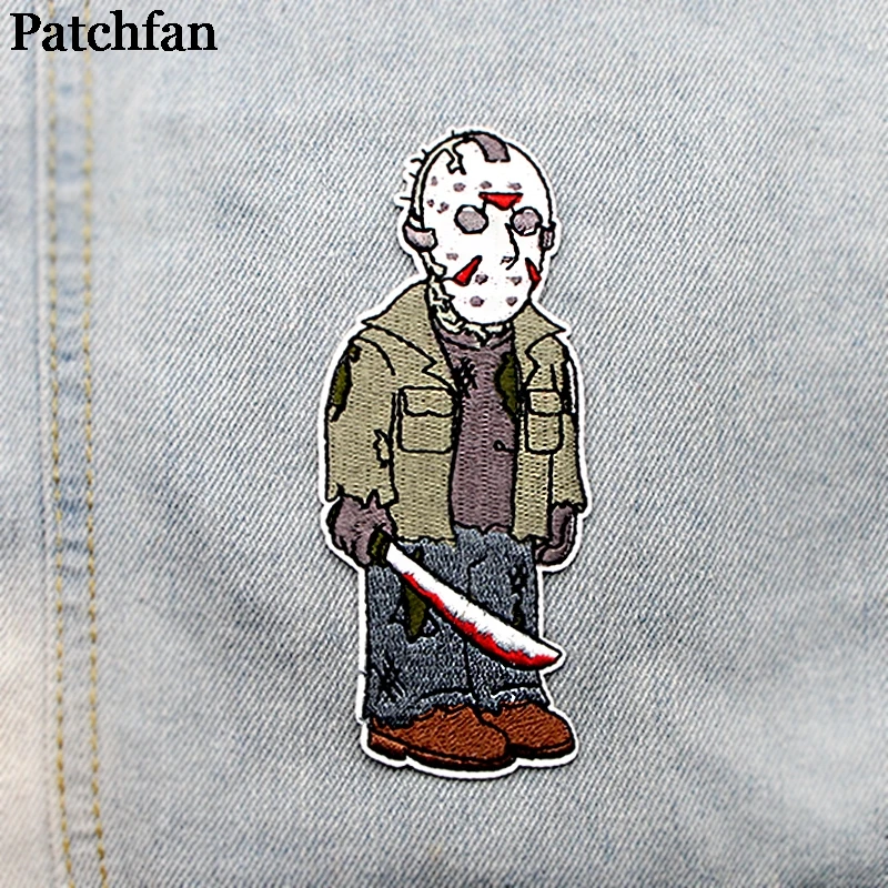 Patchfan Friday the 13th DIY Вышитые нашивки пришить УТЮГ НА одежду рюкзак шляпа украшения дома наклейки значки A2091