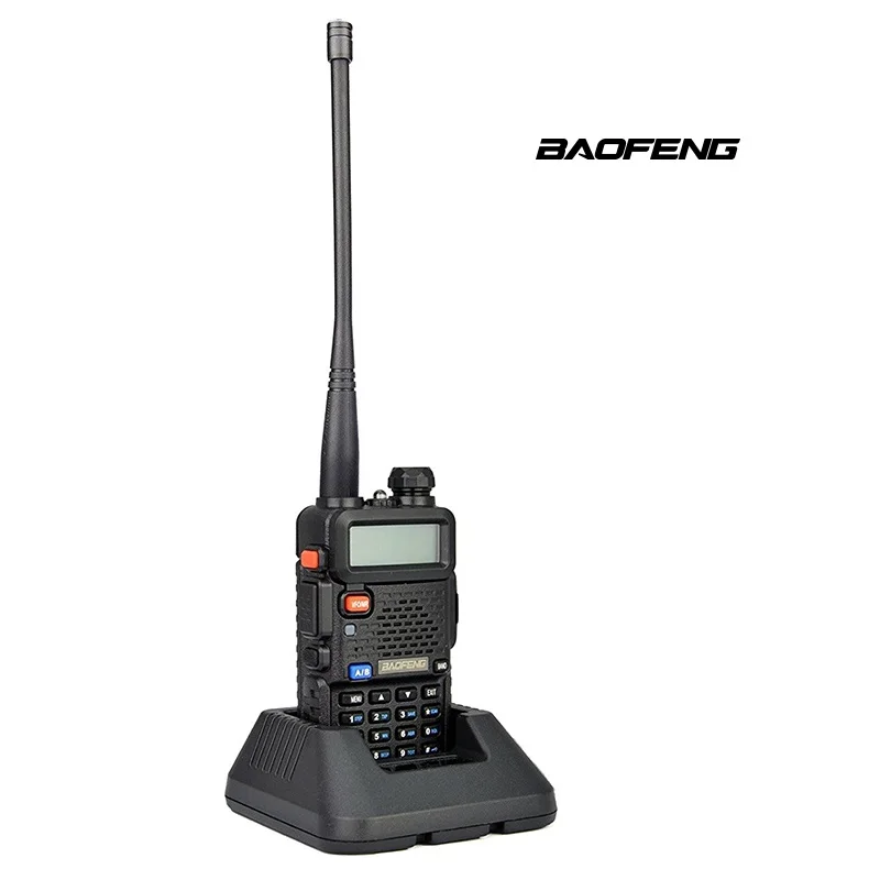 BaoFeng UV-5R рация 5 цветов Профессиональный CB радио Baofeng UV5R трансивер 128CH 5 Вт VHF& UHF Ручной для спорта на открытом воздухе - Цвет: BLACK