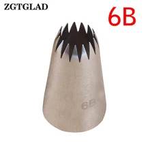 ZGTGLAD 6B#1 шт. насадка для украшения торта насадки из нержавеющей стали для письма насадка для глазури инструменты для украшения торта инструменты для выпечки кондитерских изделий