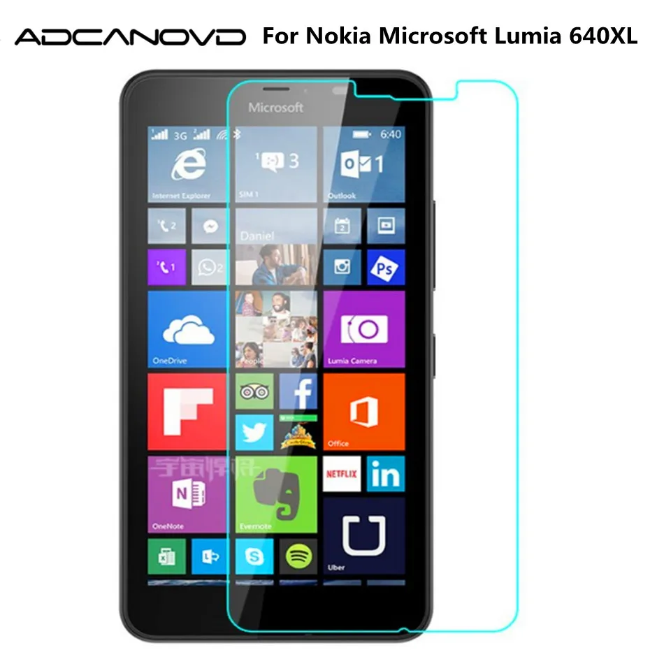 Закаленное Стекло для Nokia Microsoft Lumia 640XL N640XL 9 H 0.26 мм ультратонких Премиум Экран