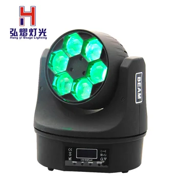 

1pcs/Lot 6*15W RGBW 4-In-1 Mini Bee Eye Beam DMX512 LED Moving Head Light DJ/Fest/Home Stage